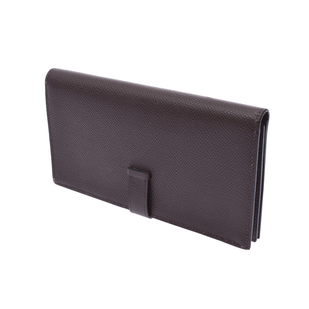 エルメスベアンスフレ ダークブラウン シルバー金具 □M刻印 エルメスベアンスフレ ダークブラウン シルバー金具 □M刻印