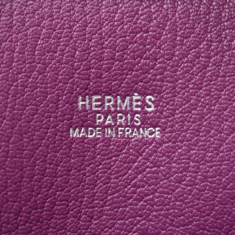 Hermes Hermes Mini Prumem Cyclamen Silver Bracket □ I Engraved (around 2005) Women's Voepson Handbag A rank used sinkjo