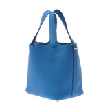 Hermes Hermes Picon Lock PM Blue Freeder Silver Football Y Steel (around 2020) Women's Triyo Clemance Handbag New Ginkgo