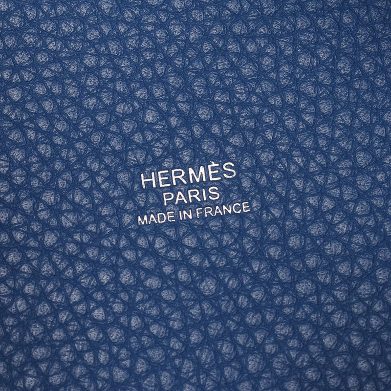 Hermes Hermes Picon Lock PM Blue Agat Silver Bracket X Engraved (around 2016) Ladies Triyo Clemance Handbag Unused Silgrin