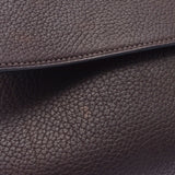 Hermes Hermes Etrivier Class Cavan Dark Brown Silver Bracket □ H-engraved (around 2004) Men's Fjord Business Bag AB Rank Used Silgrin