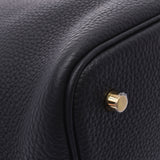Hermes Hermes Picon Lock MM黑金支架Z刻（2021左右）女士Triyo Clemance手提包新水池