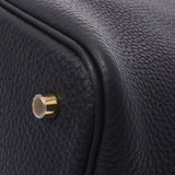 Hermes Hermes Picon Lock MM黑金支架Z刻（2021左右）女士Triyo Clemance手提包新水池