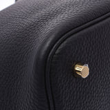 Hermes Hermes Picon Lock MM黑金支架Z刻（2021左右）女士Triyo Clemance手提包新水池
