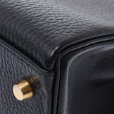 Hermes Ermes Kelly 32 Instead of sewing 2way bag black gold bracket ○ Y imprint (around 1995) Ladies Ardennes handbag A rank used Silgrin