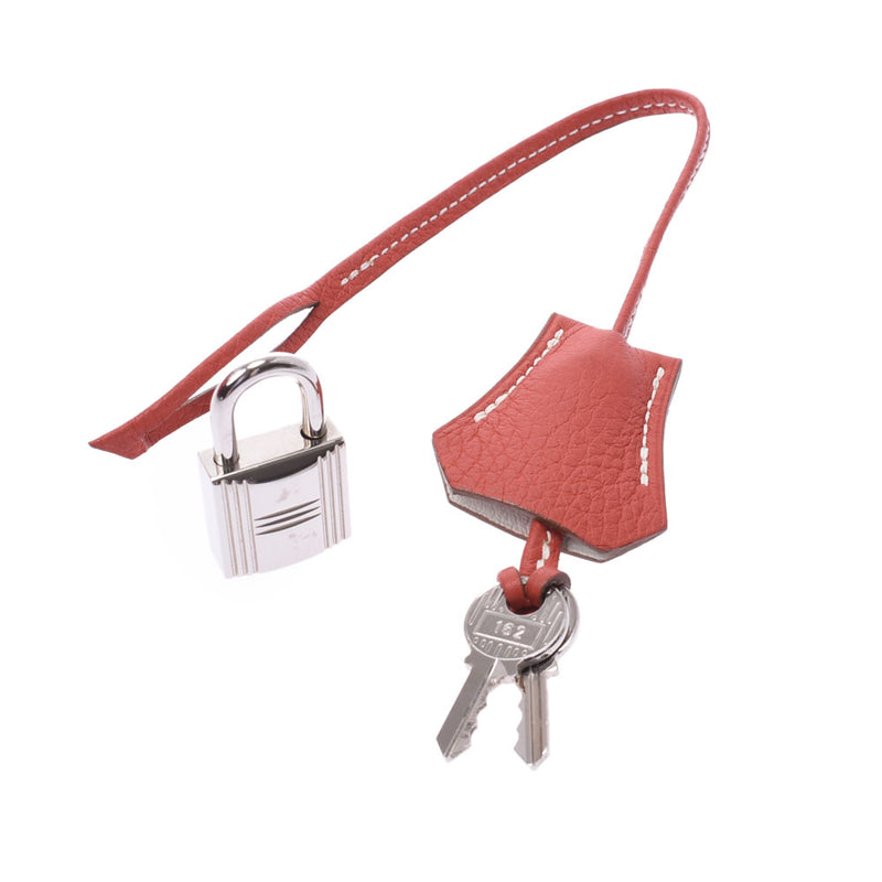 Hermes Hermes Burkin 40 Sungyine / White Silver Bracket□o钢（2011年左右）UniSEX Triyo钢铁手提包一级使用Silgrin