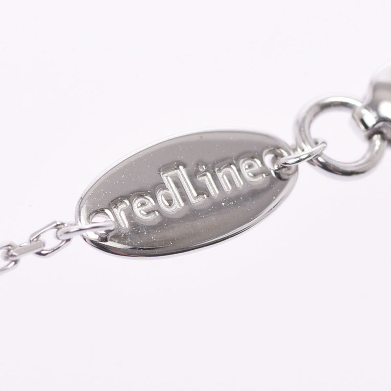 【夏季选择100,000或更低】Redline Red Rhine Smile女式K18WG /钻石手链A-Rank使用水池