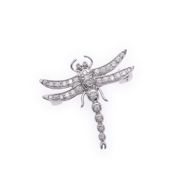 Tiffany & CO. Tiffany Enchant Dragon Fly Small Unisex PT950 / Diamond Brooch A-Rank Used Silgrin