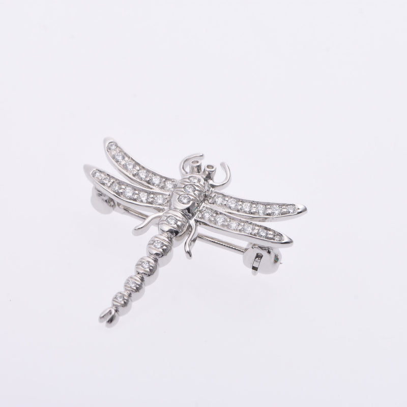 Tiffany & CO. Tiffany Enchant Dragon Fly Small Unisex PT950 / Diamond Brooch A-Rank Used Silgrin