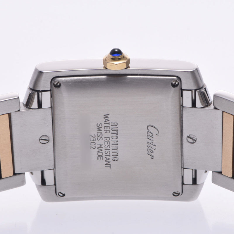 CARTIER カルティエ タンク フランセーズ LM W51005Q4 ボーイズ SS/YG 腕時計 自動巻き 白文字盤 Aランク 中古 銀蔵