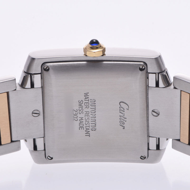 Cartier tank Francaise LM w51005q4 boys SS / YG watch automatic roll white dial