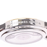 Hermes Hermes Clipper GMT Power Resclent CL5.720男式SS / GP /皮革手表自动伤口白色航班A-Rank使用水池