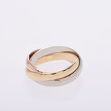 Cartier Cartier Trinity Three Color # 54 14 No. Unisex K18 YG / WG / PG Ring / Ring A Rank Used Silgrin