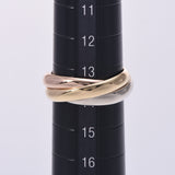 Cartier Cartier Trinity Three Color # 54 14 No. Unisex K18 YG / WG / PG Ring / Ring A Rank Used Silgrin