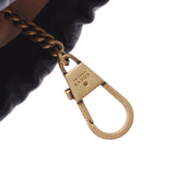 Gucci GG Martini mini baguette bag black gold hardware 575163 women's Leather Shoulder Bag