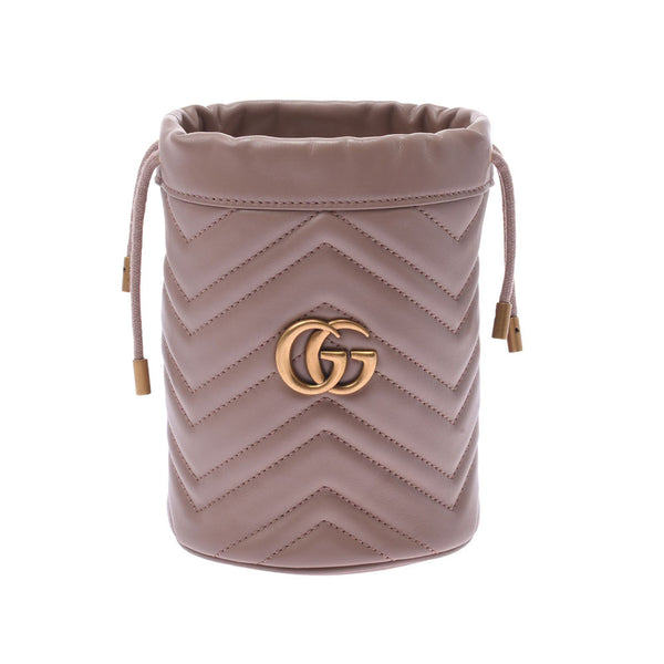 Gucci GG Mart mini baguette bag Beige gold leather 575163 Womens Leather Shoulder Bag NEW