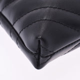 Gucci GG Mart Chain Wallet Black Gold Hardware 443447 Ladies Leather Shoulder Bag