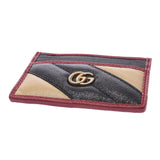 Gucci GG Marmont Black / BEIGE / 575712 Unisex leather card case