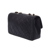 CHANEL シャネル マトラッセ チェーンショルダー 黒 アンティーク調ゴールド金具 レディース レザー ショルダーバッグ Aランク 中古 銀蔵