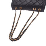 CHANEL シャネル マトラッセ チェーンショルダー 黒 アンティーク調ゴールド金具 レディース レザー ショルダーバッグ Aランク 中古 銀蔵
