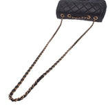 CHANEL シャネル マトラッセ チェーンショルダー 黒 アンティーク調ゴールド金具 レディース レザー ショルダーバッグ Aランク 中古 銀蔵