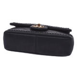 CHANEL シャネル マトラッセ チェーンショルダー 黒 アンティーク調ゴールド金具 レディース レザー ショルダーバッグ Aランク 中古 銀蔵