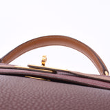 Hermes Ermes Kelly 32 2way bag in Toriko roll gold bracket □ F engraving (around 2002) Ladies Togo handbag A rank used sinkjo