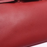 Hermes Hermes Burkin 35 Rouge Big Gold Bracket □ A Engraved (around 1997) Unisex Kushbel Handbag A-rank used Silgrin
