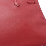 Hermes Hermes Burkin 35 Rouge Big Gold Bracket □ A Engraved (around 1997) Unisex Kushbel Handbag A-rank used Silgrin