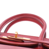 Hermes Hermes Burkin 35 Rouge Big Gold Bracket □ A Engraved (around 1997) Unisex Kushbel Handbag A-rank used Silgrin