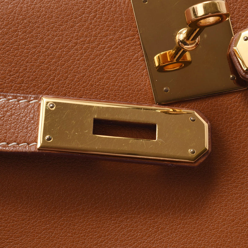 Hermes Hermes Kelly Mo 28 2way Bag Gold Gold支架○Z刻（1996年左右）女性的Vog复兴手提包A-Rank使用Silgrin