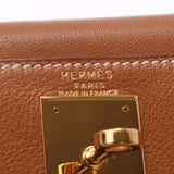 Hermes Hermes Kelly Mo 28 2way Bag Gold Gold支架○Z刻（1996年左右）女性的Vog复兴手提包A-Rank使用Silgrin