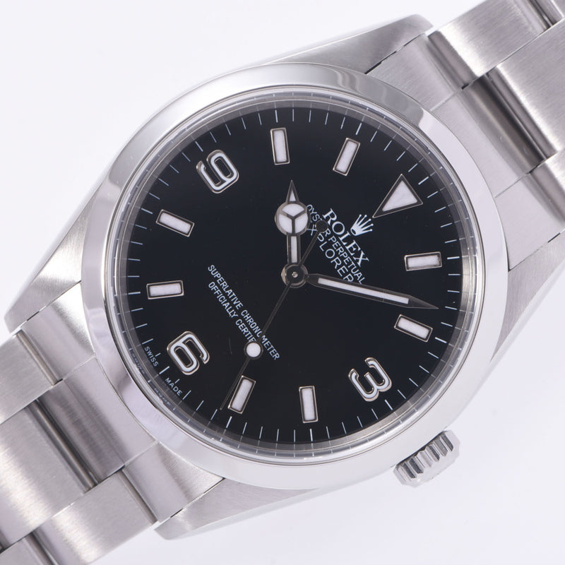 ROLEX ロレックス エクスプローラー1 EX1 14270 メンズ SS 腕時計 自動巻き 黒文字盤 Aランク 中古 銀蔵