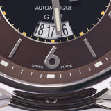 Louis Vuitton tambour leville GMT back watch 115151 men's SS / Rubber Watch