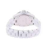 CHANEL シャネル J12 33mm 12Pダイヤ H1628 レディース 白セラミック/SS 腕時計 クオーツ 白文字盤 Aランク 中古 銀蔵