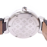 Louis Vuitton Louis Vuitton Tumbling Disc Diamon 10P Diamond Q12M3 Women's SS / Leather Watch Quartz Wine Red Dye A Rank A-Rank Used Sinkjo