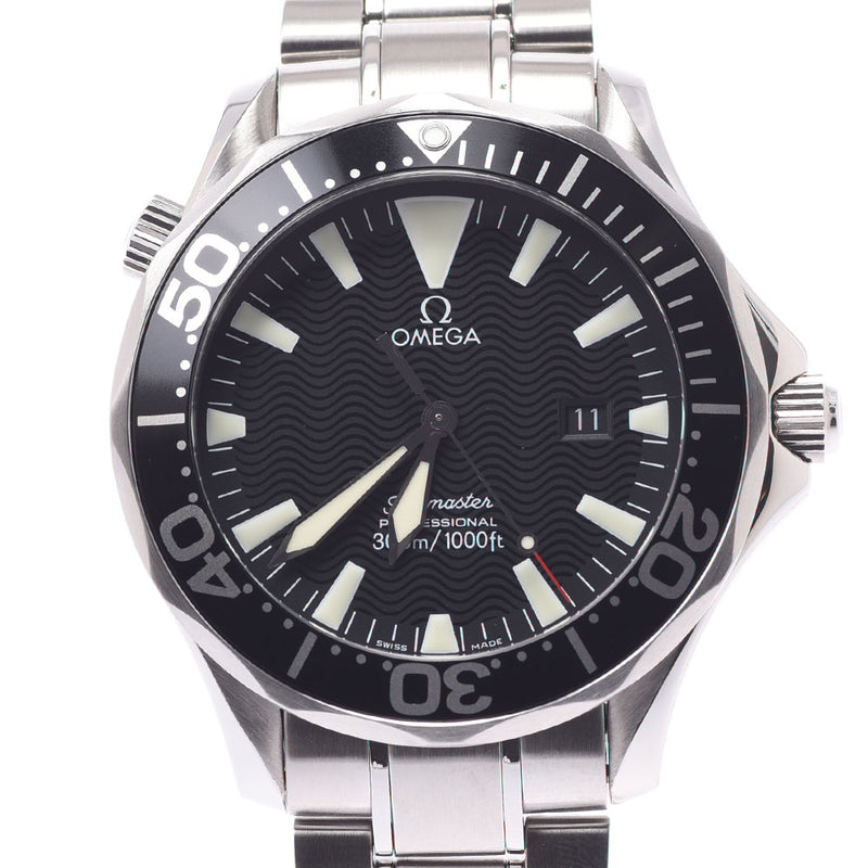 Omega Omega Seamaster Professional 300M 2264.50男装手表石英黑桌A级使用过Silgrin