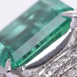 Other Emerald 2.73CT Diamond 0.74ct 13 Ladies PT900 Platinum Ring / Ring A Rank Used Silgrin