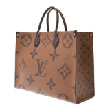 LOUIS VUITTON ルイヴィトン モノグラム リバース オンザゴーGM 2WAYトート ブラウン M45320 ユニセックス モノグラムリバースキャンバス ハンドバッグ Aランク 中古 銀蔵