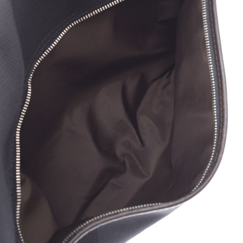 LOUIS VUITTON ルイヴィトン ダミエ ジェアン プチメサジェ ノワール（黒） M93618 ユニセックス キャンバス/レザー ショルダーバッグ Bランク 中古 銀蔵