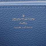 Louis Vuitton Louis Vuitton Monogram Amplit Zippy钱包奶油X蓝色Jean M63925女式皮革长钱包B等级使用Silgrin