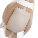 Hermes Hermes Picon PM White Silver Bracket □ I Engraved (around 2005) Women's Towal Officier / Leather Handbag AB Rank Used Silgrin