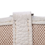 Hermes Hermes Picon PM White Silver Bracket □ I Engraved (around 2005) Women's Towal Officier / Leather Handbag AB Rank Used Silgrin