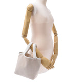 Hermes Hermes Picon PM White Silver Bracket □ I Engraved (around 2005) Women's Towal Officier / Leather Handbag AB Rank Used Silgrin