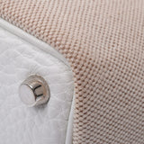 Hermes Hermes Picon PM White Silver Bracket □ I Engraved (around 2005) Women's Towal Officier / Leather Handbag AB Rank Used Silgrin