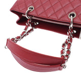 Chanel Chanel Matrasse GST Chain Tote Red Silver Bracket Ladies Caviar Skin Tote Bag A-Rank Used Sinkjo