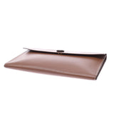 Hermes Hermes Pochette Trio Brown○R链（1988年左右）UniSEX Vogulene离合器袋AB排名使用Silgrin