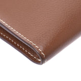 Hermes Hermes Pochette Trio Brown○R链（1988年左右）UniSEX Vogulene离合器袋AB排名使用Silgrin