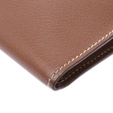 Hermes Hermes Pochette Trio Brown○R链（1988年左右）UniSEX Vogulene离合器袋AB排名使用Silgrin