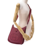 HERMES エルメス エヴリン3 PM ルビー シルバー金具 □P刻印(2012年頃) ユニセックス トリヨンクレマンス ショルダーバッグ Aランク 中古 銀蔵